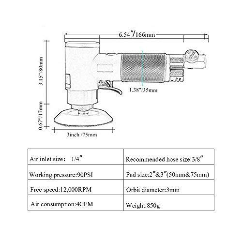 2inch 3inch Mini Air Sander Random-Orbital Polisher for car,Random Orbital Dual Action Sander