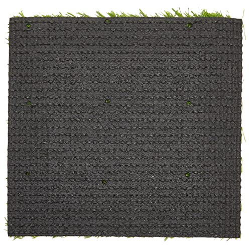 Juvale 4-Pack Artificial Grass Mats - Faux Grass, Fake Turf Panels for Wall, Balcony, Patio, Outdoor Decor (12x12 in)