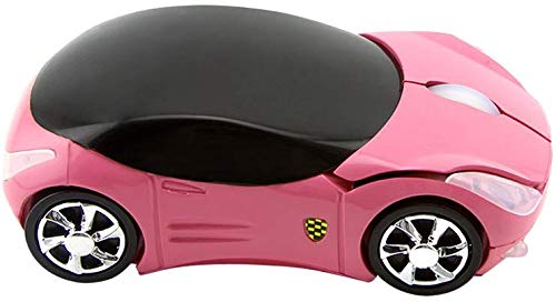 Wireless Mouse Cute Sport Car Shape Mouse Optical Ergonomic Gaming Mice Mini Small Office Mouse Gift for Boy Girl Men Women Kids Mom Dad with USB Receiver for PC Laptop Computer Mac,1600DPI 3 Buttons