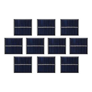 sunyima 10pcs 3v 120ma micro solar panels cells diy solar epoxy plate electric toy materials photovoltaic cells charger 60mmx55mm/2.36"x2.16"