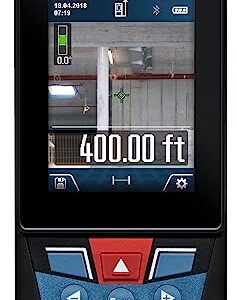 BOSCH GLM400CL Blaze Outdoor 400ft Bluetooth Connected Laser Measure with Camera & Lithium-Ion Battery