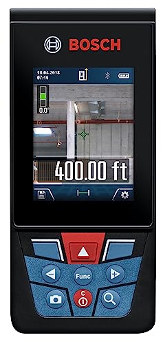 BOSCH GLM400CL Blaze Outdoor 400ft Bluetooth Connected Laser Measure with Camera & Lithium-Ion Battery