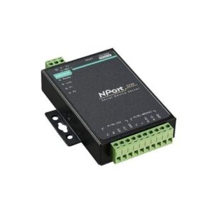 moxa nport 5230 2-port device server, 10/100 ethernet, rs-232 x 1, rs-422/485 x 1, terminal block