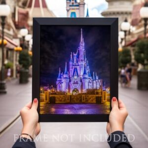 Cinderella's Castle - 11x14 Unframed Art Print - Great Home and Nursery Walt Disney World Wall Art Magic Kingdom Room Decor or Gift Under $15 for WDW Fans