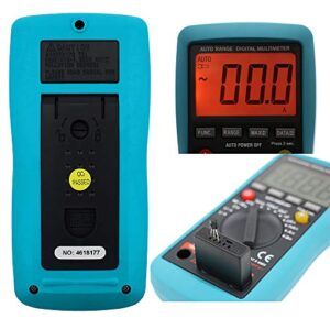 allsun Auto-Ranging Digital Multimeter Capacitance Test Multi Tester Electrical Test Tools AC DC Amp Volt Temp OHM DMM Auto Power Off Backlight Max.Reading 1999 EM420B