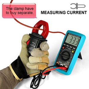 allsun Auto-Ranging Digital Multimeter Capacitance Test Multi Tester Electrical Test Tools AC DC Amp Volt Temp OHM DMM Auto Power Off Backlight Max.Reading 1999 EM420B