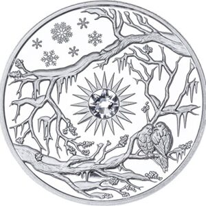 2017 DE Four Seasons 2017 PowerCoin Winter Crystal Four Seasons 2 Oz Silver Coin 5$ Niue 2017 Proof