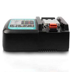 Batteriol DC18RC 18V Battery Charger with Power Indicator, Fit for 14.4V - 18V Lithium-ion LXT Battery BL1815 BL1830 BL1850B BL1860 BL1840 BL1430