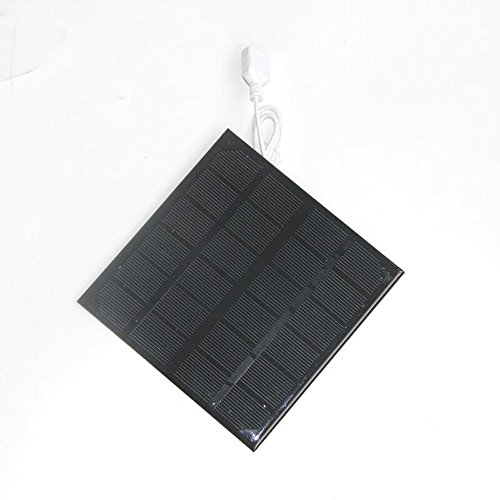 NUZAMAS 3W 6V Solar Panel Powered USB Mini Fan for Camping Caravan Yacht Greenhouse Dog House Chicken House Ventilator