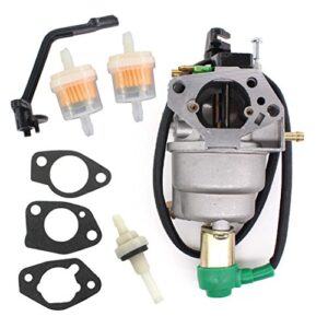 uspeeda carburetor for elite 30470 030470 030470-1 420cc 7000/8750 watt generator carb fuel filter gasket
