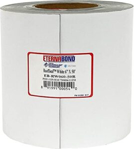 eternabond roofseal white 6" x50' microsealant uv stable rv roof seal repair tape | 35 mil total thickness - eb-rw060-50r - one-step durable, waterproof and airtight sealant