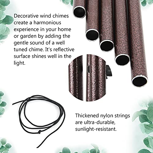 ASTARIN Sympathy Wind Chimes Outdoor Large Deep Tone,36" Handmade Wind Chimes Tuned Relaxing Melody, Memorial Windchime Unique Personalized for Garden Decor, Bronze (A Free Card)