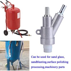 Jewboer Sand Blaster Gun Kit,Sandblaster Sandblasting Gun for Sandblast Blast Cabinet with Boron Carbide Nozzle (8MM)