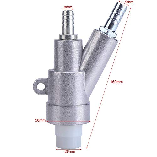 Jewboer Sand Blaster Gun Kit,Sandblaster Sandblasting Gun for Sandblast Blast Cabinet with Boron Carbide Nozzle (8MM)