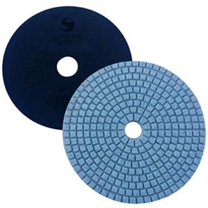 stadea ppw118d concrete sanding polishing pads 4 inch grit 30 - diamond pads for concrete terrazzo marble floor granite stone counter wet polishing - pack of 2