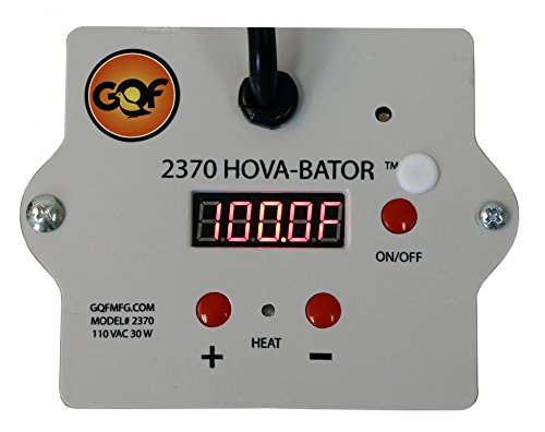 HovaBator 2370 Egg Incubator Deluxe Combo Kit, Electronic Thermostat, Circulating Air Fan, Automatic Egg Turner, Hygrometer for Humidity Measurement, Quail - Goose Hatching Eggs, Poultry