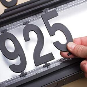 Lighted House Numbers Address Sign - Solar Lighted Address Numbers Signs for Houses or for Yard - Led Light up House Numbers - Solar House Number Sign Auto On at Night Off at Daylight