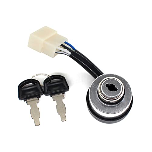 USPEEDA 6-Wire Ignition Key Switch for 35100-ZB4-023 407CC 414CC 420CC 13HP 14HP 15HP 16HP 188F 190F Generator