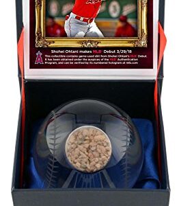 Shohei Ohtani Los Angeles Angels Crystal Baseball with Game-Used Dirt from MLB Debut - MLB Game Used Baseballs