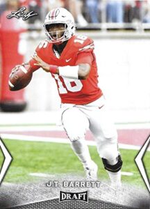 2018 leaf draft #26 j.t. barrett ohio state buckeyes football card