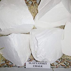 BEST Edible Chalk Slavyansky (8 Oz/250 gr.) - Chalk for Eating - Environmentally Friendly Chalk - Organic Chalk - Chalk Without Additives, No Impurities - Natural Chalk for Food - Lumpy Crunchy Chalk