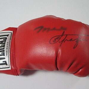 Muhammad Ali Joe Fraizer signed vintage red Everlast boxing glove JSA COA - Autographed Boxing Gloves