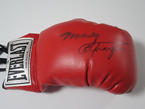 Muhammad Ali Joe Fraizer signed vintage red Everlast boxing glove JSA COA - Autographed Boxing Gloves