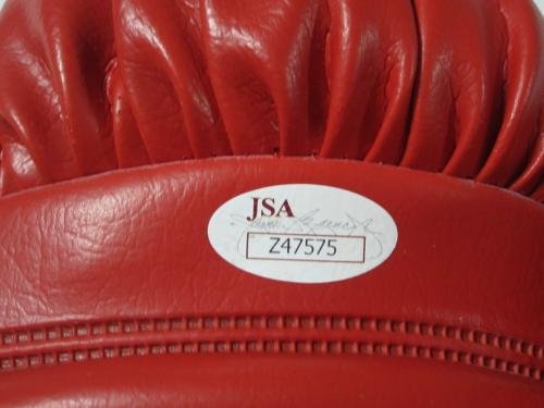 Muhammad Ali Joe Fraizer signed vintage red Everlast boxing glove JSA COA - Autographed Boxing Gloves