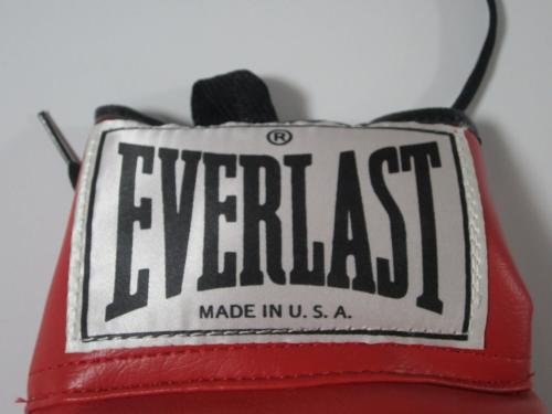 Muhammad Ali Joe Fraizer signed vintage red Everlast boxing glove JSA COA - Autographed Boxing Gloves