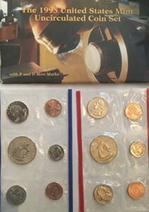 1995 p d us mint set 10 piece in original packaging from us mint brilliant uncirculated