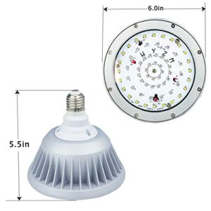 Pool Lights,120V 40W RGBW Color Splash led Pool Light Bulb for inground Pool, E26 Replacement Bulb for 500W Pentair and Hayward Fixture (120V-RGB+White)