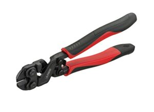 ares 70664-8-inch mini bolt cutter - chrome moly steel construction & induction hardened cutting edges - designed for heavy duty wire, bolt, nail & rivet cutting