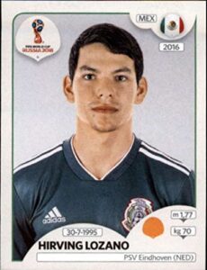 2018 panini world cup stickers russia #467 hirving lozano mexico soccer sticker