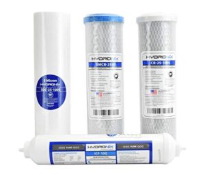 weco replacement filter packs for vgro high efficiency undersink reverse osmosis systems (vgro-set4)