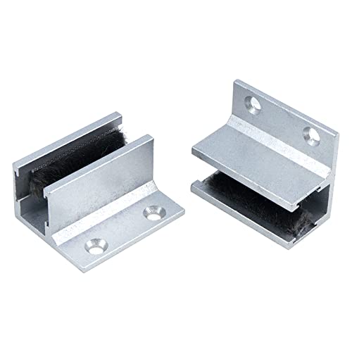 Sydien 2Pcs 1-1/2'' Sliding Shower Door Bottom Guide with Screw for Door Roller Sliders