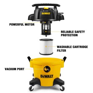 DEWALT DXV06P 6 gallon Poly Wet/Dry Vac, Yellow