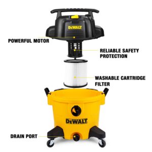 DeWALT DXV10P 10 gallon Poly Wet Dry Vacuum Yellow