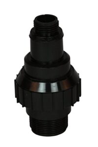 wayne 62061-wyn1 certified replacement check valve with hose connect, black - replacement part for wapc250 1/4 hp reinforced thermoplastic pool cover pump 4x4x4 inch