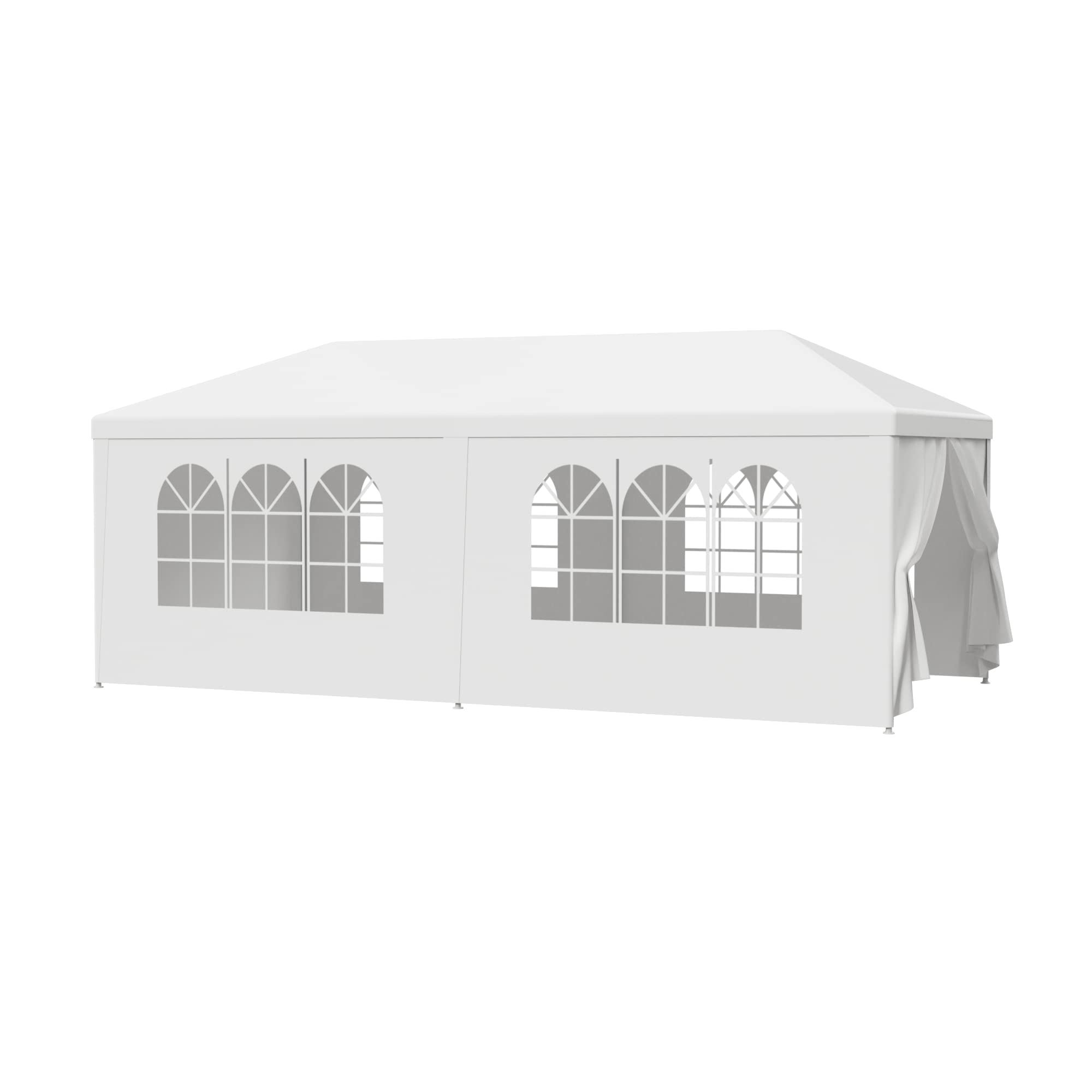 LEMY 10 X 20 Outdoor Wedding Party Tent Camping Shelter Gazebo Canopy with Removable Sidewalls Easy Set Gazebo BBQ Pavilion Canopy Cater Events