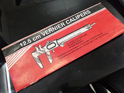 Quality Non Digital Vernier Caliper- Professional Metric -Imperial Measuring System Tools for Inside, Outside, Depth & Step Measurements (Stainless Steel Body)