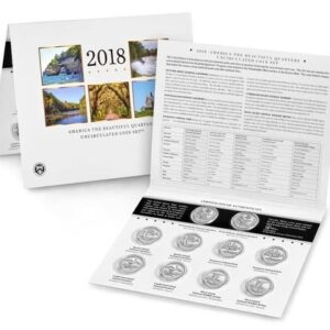 2018 P & D America the Beatiful Quarters Uncirculated Coin Set US Mint Packaged