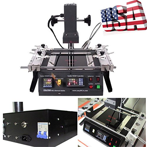 Soldering Stations Machine,1250W IR6500 Infrared BGA Rework Station Repair Heating Reball Soldering Welding Welder Fit Xbox360 PS3 (IR6500)