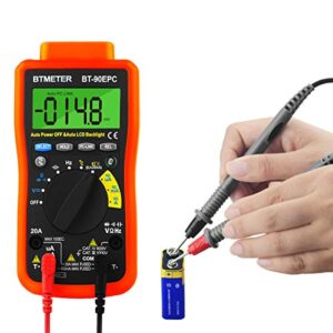 BTMETER BT-90EPC Digital Multimeter, Auto-Ranging AC/DC Volt Amp Ohm Temperature Electric Multi-Tester, w/USB to PC Link Sync for Data Logging