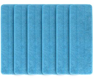 6 pack microfiber spray replacement mop pads - perfect cleaning solution for home and commercial use, compatible with bona floor care system