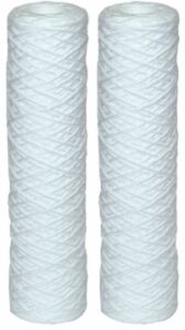 cfs – 2 pack string wound spun polypropylene water filter cartridges compatible with instapure r-20 models – removes bad taste and odor – whole house replacement filter cartridge – 5 micron