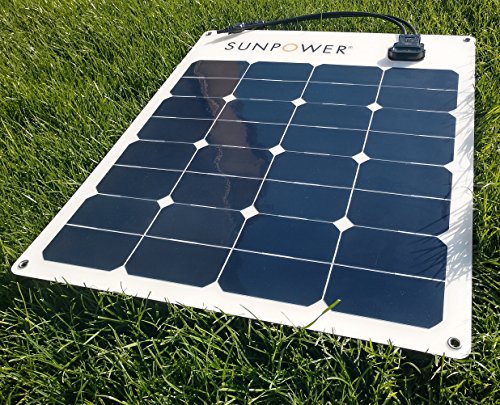 SunPower 50 Watt Flexible Monocrystalline High Efficiency Solar Panel