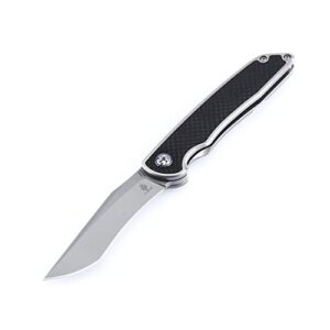 kizer cutlery folding pocket knives flipper titanium handles knife, nick swan ki4510a2