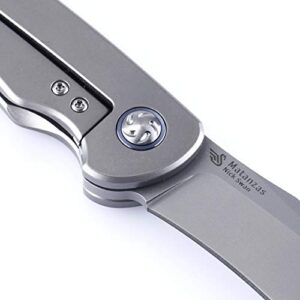 Kizer Cutlery Folding Pocket Knives Flipper Titanium Handles Knife, Nick Swan Ki4510A2