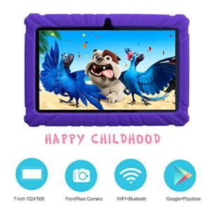 Contixo Kids Tablet K2 | 7" Display Android 6.0 Bluetooth WiFi Camera Parental Control for Children Infant Toddlers Includes Tablet Case (Purple)