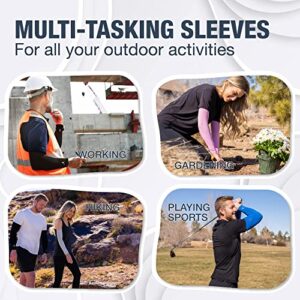 SportsTrail Cooling Arm Sleeves – Breathable, Moisture-Wicking Arm Sleeves for Women, Men & Kids